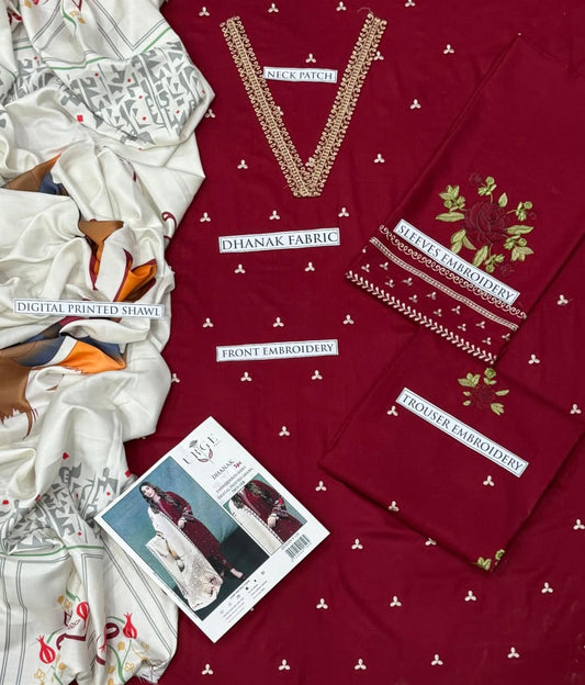 URGU Embroidered 3Piece