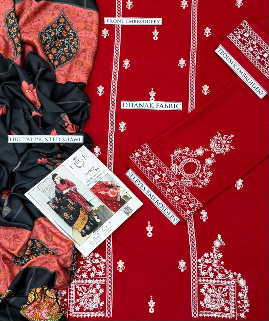 URGU Embroidered 3Piece