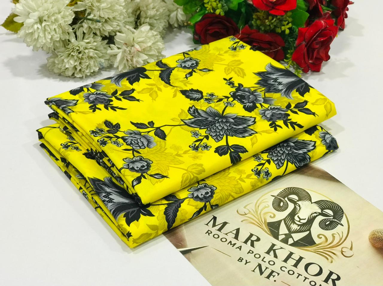 Premium Floral Prints Unstitched Cotton 2Pc