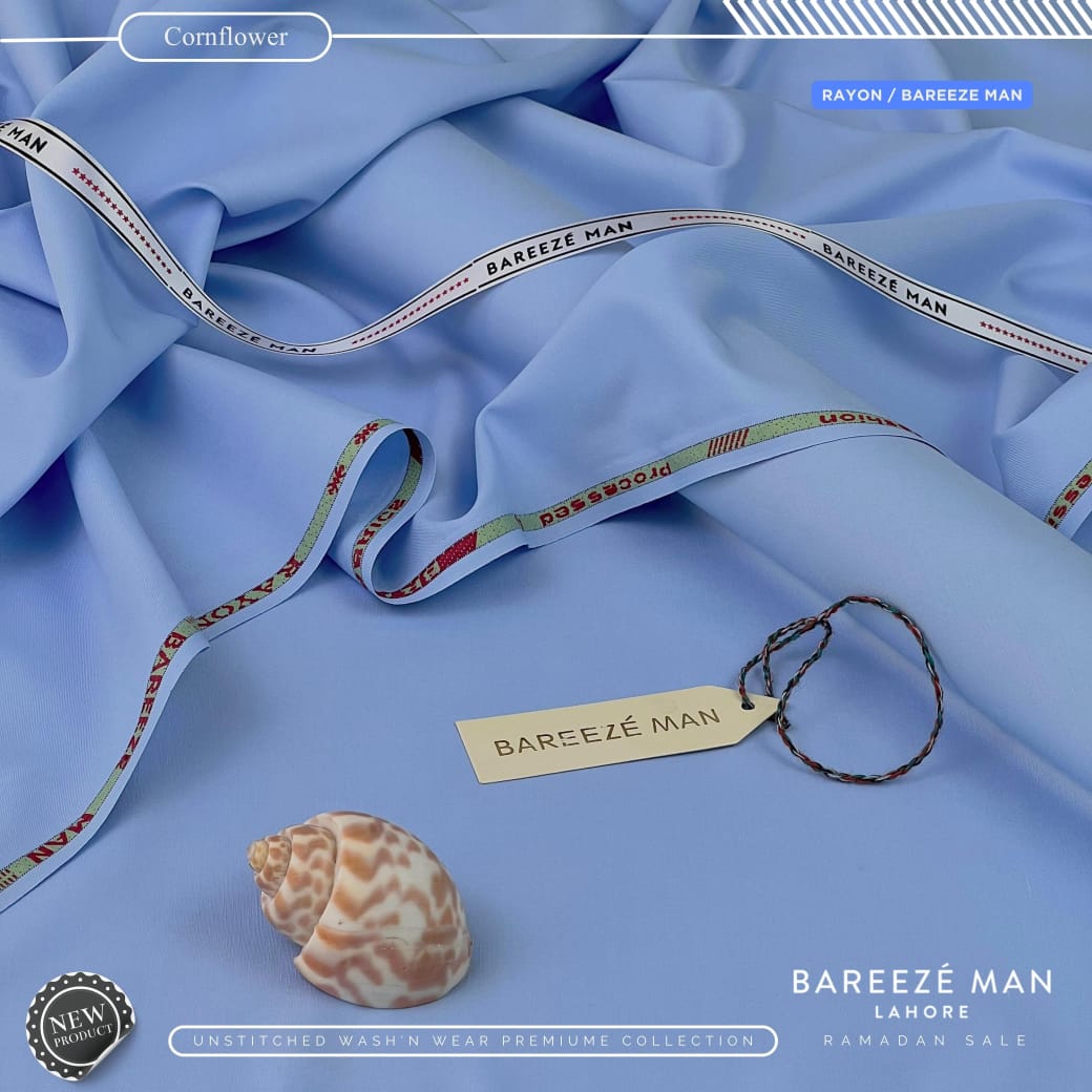 BAREEZE MAN Premium Wash & Wear Unstitched Suit - 07