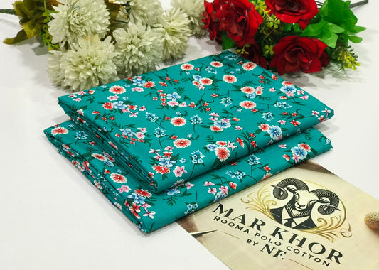 Premium Floral Prints Unstitched Cotton 2Pc
