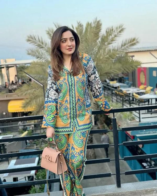 Zainab Chottani Embroidered Silk 3Piece