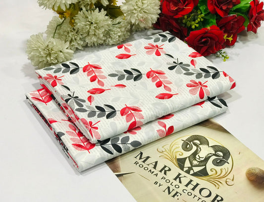 Premium Floral Prints Unstitched Cotton 2Pc