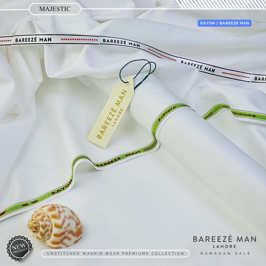 BAREEZE MAN Premium Wash & Wear Unstitched Suit - 09