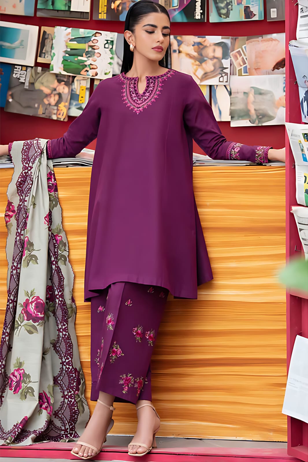 URGU Embroidered 3Piece
