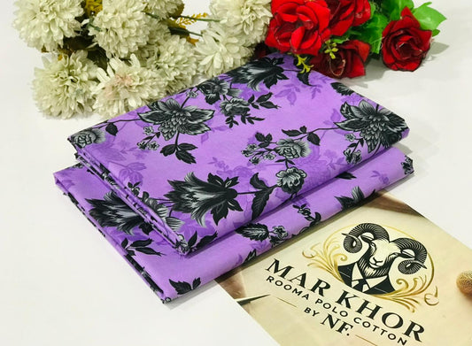 Premium Floral Prints Unstitched Cotton 2Pc