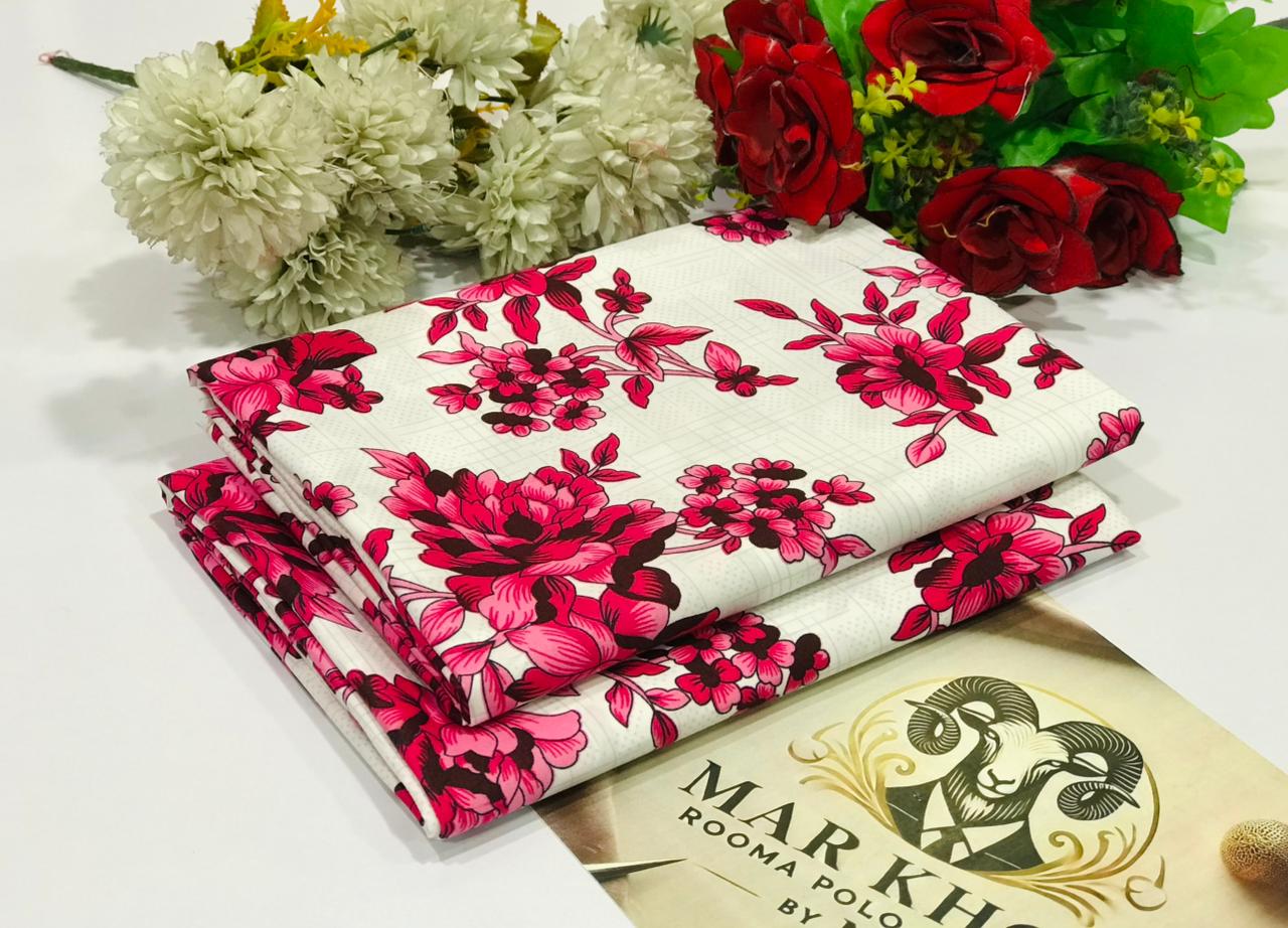 Premium Floral Prints Unstitched Cotton 2Pc