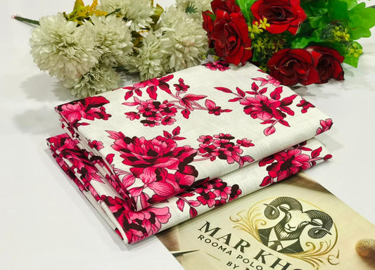 Premium Floral Prints Unstitched Cotton 2Pc