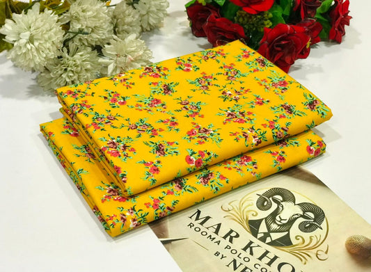Premium Floral Prints Unstitched Cotton 2Pc