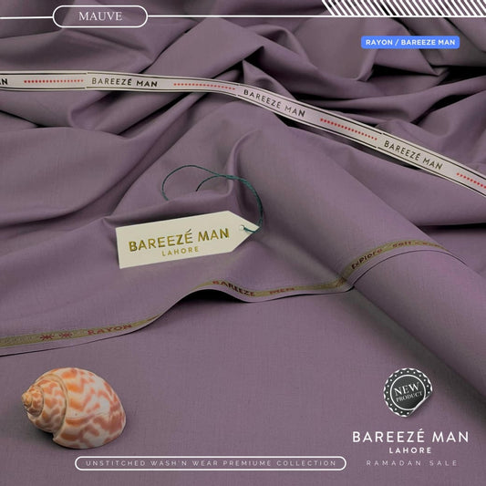 BAREEZE MAN Premium Wash & Wear Unstitched Suit - 05