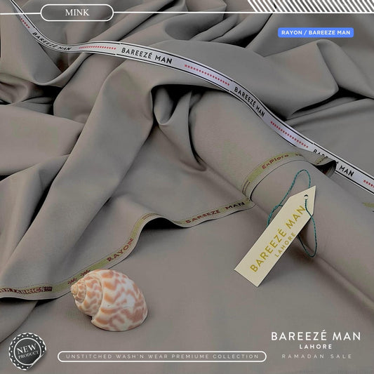 BAREEZE MAN Premium Wash & Wear Unstitched Suit - 04