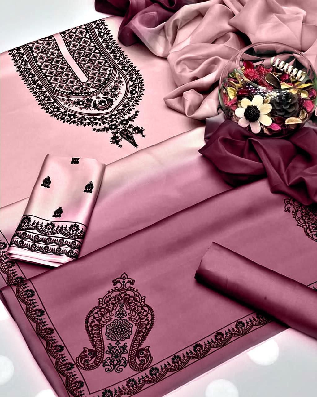 Zainab Chottani Embroidered Silk 3Piece
