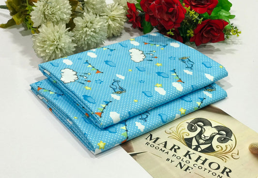 Premium Floral Prints Unstitched Cotton 2Pc