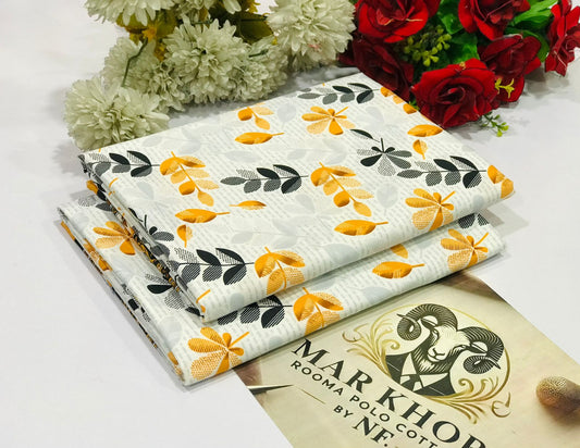 Premium Floral Prints Unstitched Cotton 2Pc