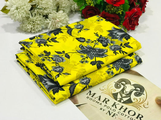 Premium Floral Prints Unstitched Cotton 2Pc