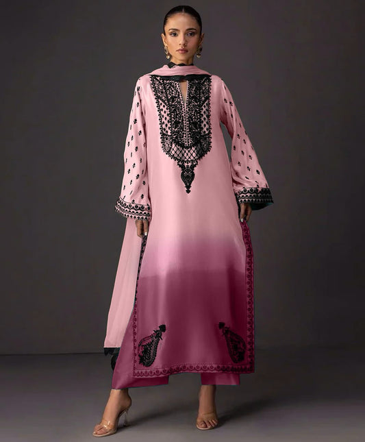 Zainab Chottani Embroidered Silk 3Piece