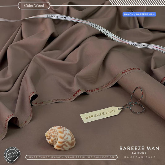 BAREEZE MAN Premium Wash & Wear Unstitched Suit - 02