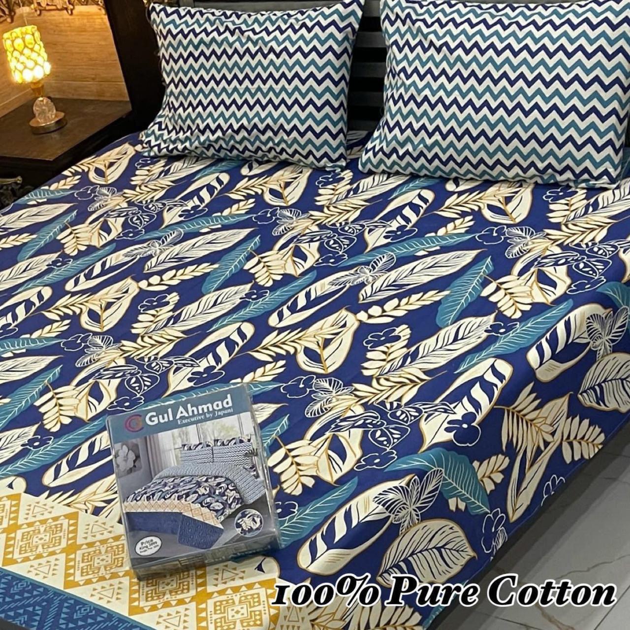 Premium Quality 100% Pure Cotton Bedsheet - 05