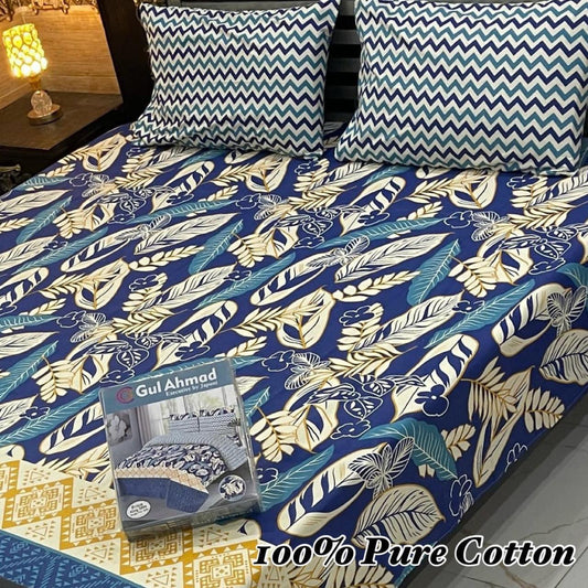 Premium Quality 100% Pure Cotton Bedsheet - 05