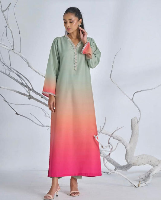 Zainab Chottani Embroidered Silk 3Piece