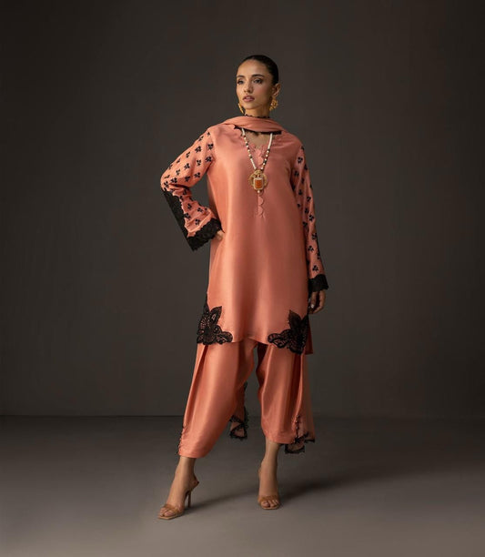 Zainab Chottani Embroidered Silk 3Piece
