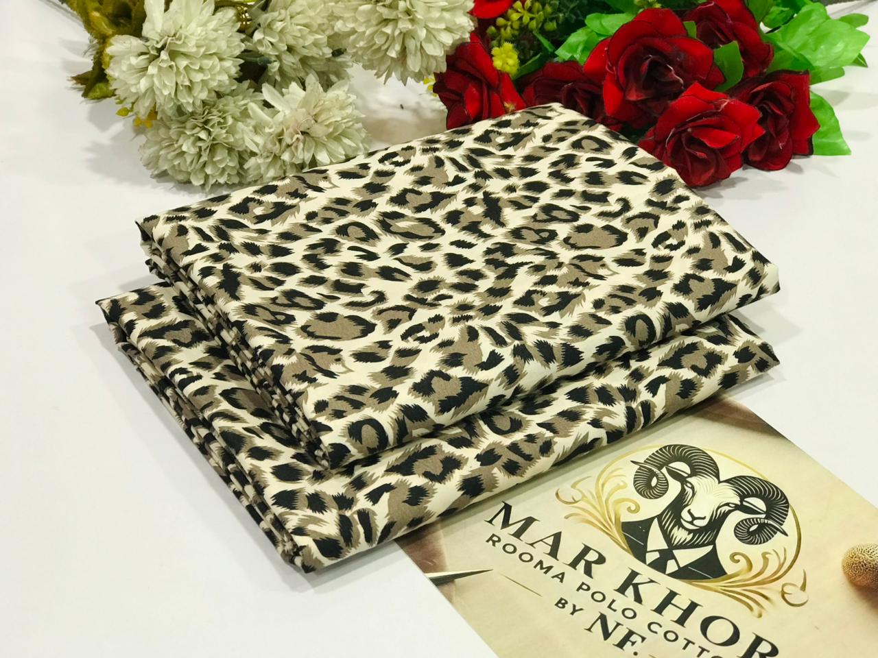 Premium Floral Prints Unstitched Polo Cotton 2Pc
