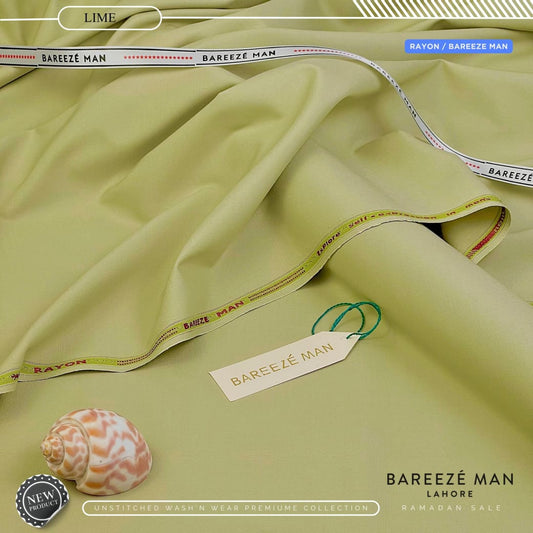 BAREEZE MAN Premium Wash & Wear Unstitched Suit - 11