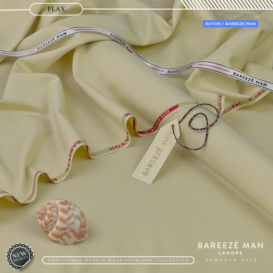BAREEZE MAN Premium Wash & Wear Unstitched Suit - 08